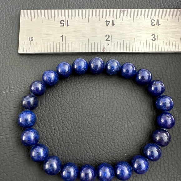 ❤️ Lapis Lazuli Semi-Precious Stone Bracelet 8mm - Picture 4 of 5